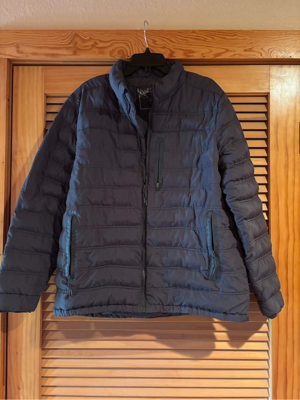 BURLEBO Men's Black Quilted Puffer Jacket